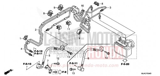 VORDERE BREMSLEITUNG VT750C2SE de 2014